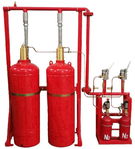Installazione facile e conveniente del cilindro FM200 del gas del sistema di soppressione rosso