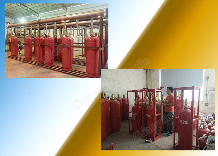 Chemical FM 200 Fire Suppression System Of 120L Type Cylinder