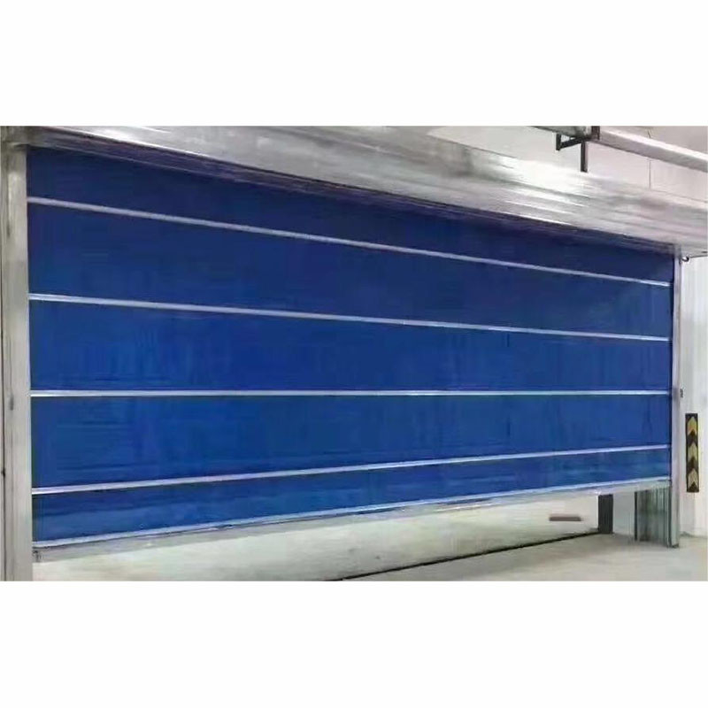 Fireproof Blue Inorganic Fire Roller Shutter With Double Track Polymer Doors